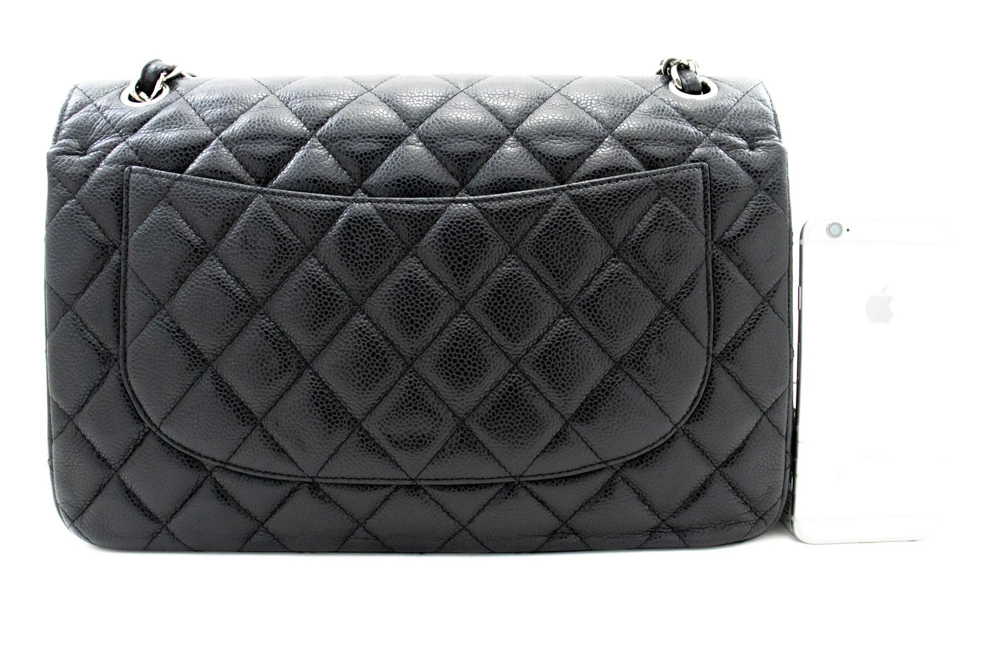 Chanel Classic Flap Black Leather Shoulder Bag (Pre-Owned) Size ONE SIZE - 2 Thumbnail