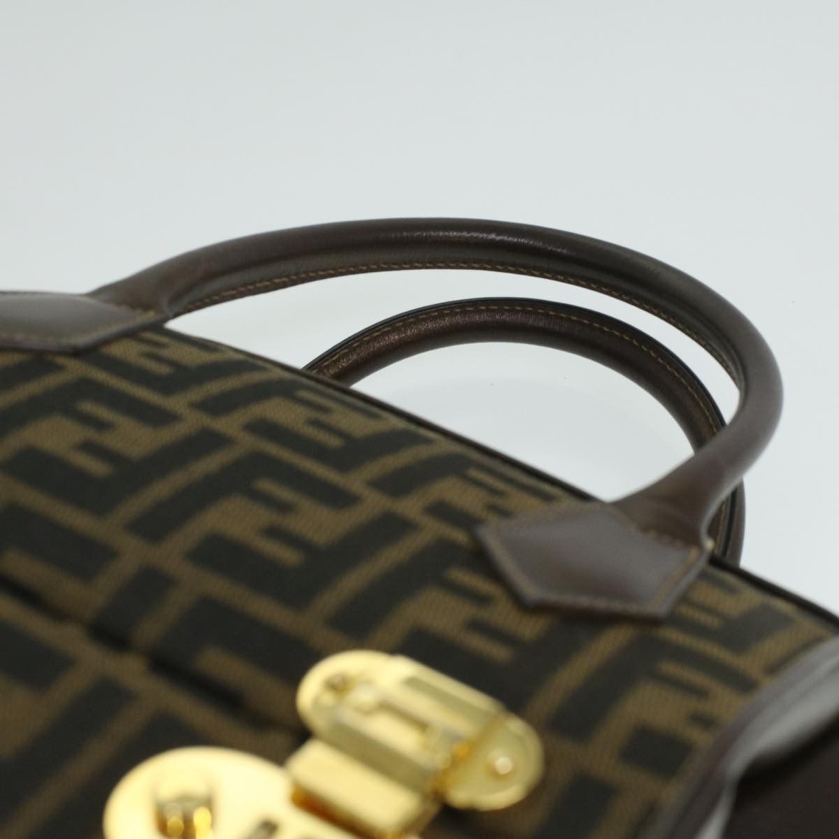 Fendi Zucca Brown Canvas Handbag (Pre-Owned) Size ONE SIZE - 10 Thumbnail