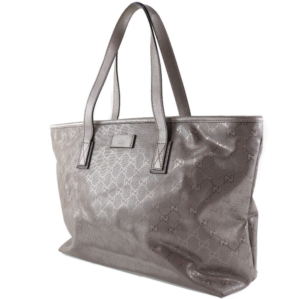 Gucci Gg Imprimé Brown Canvas Tote Bag (Pre-Owned) Size ONE SIZE - 3 Thumbnail