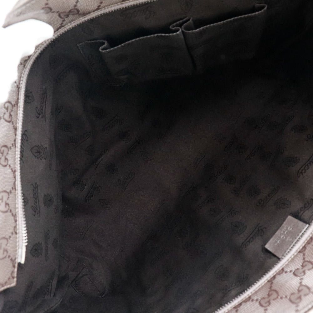 Gucci Gg Imprimé Brown Canvas Tote Bag (Pre-Owned) Size ONE SIZE - 4 Thumbnail