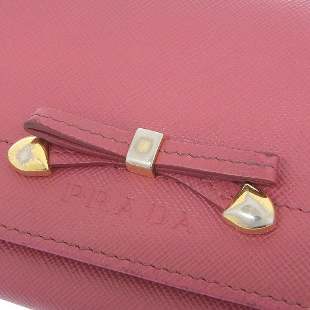 Prada Ribbon Pink Leather Wallet (Pre-Owned) Size ONE SIZE - 5 Thumbnail