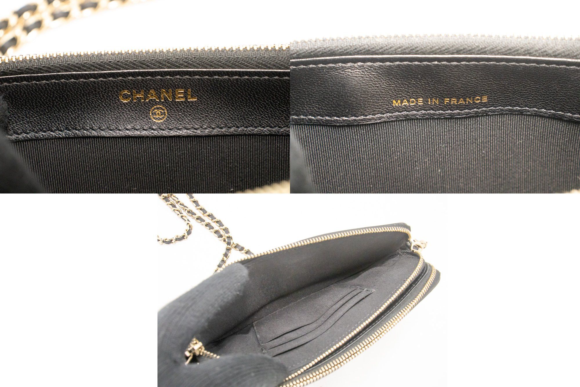 Chanel V-Stich Black Leather Wallet (Pre-Owned) Size ONE SIZE - 5 Thumbnail