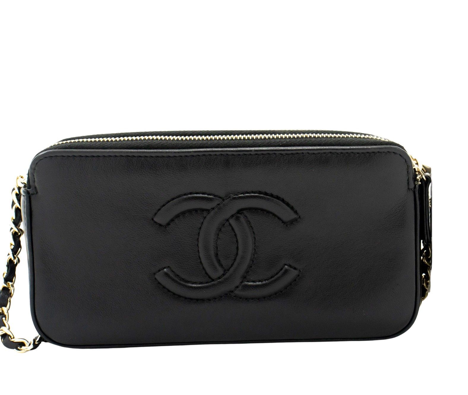 Chanel V-Stich Black Leather Wallet (Pre-Owned) Size ONE SIZE - 2 Thumbnail