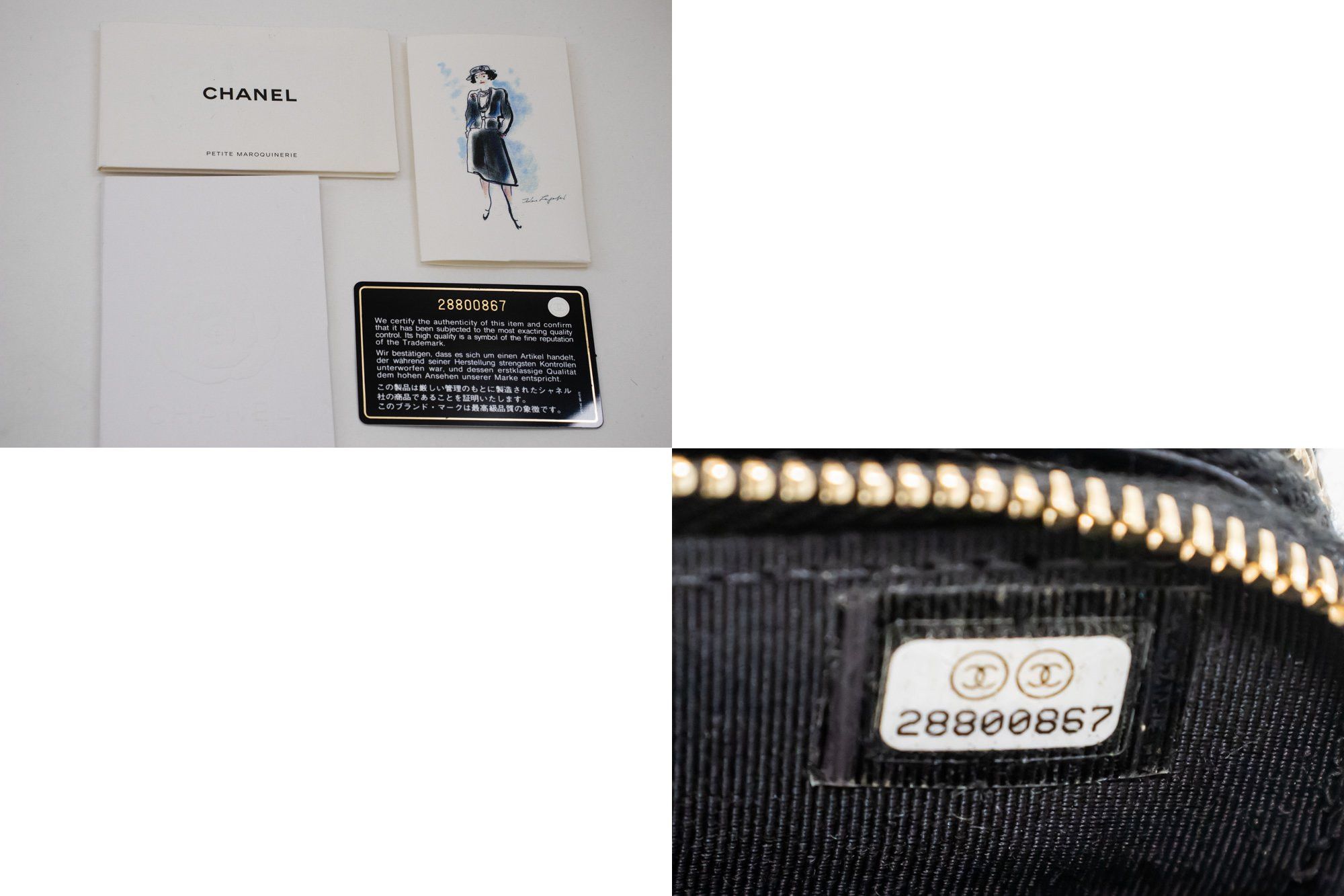 Chanel V-Stich Black Leather Wallet (Pre-Owned) Size ONE SIZE - 6 Thumbnail