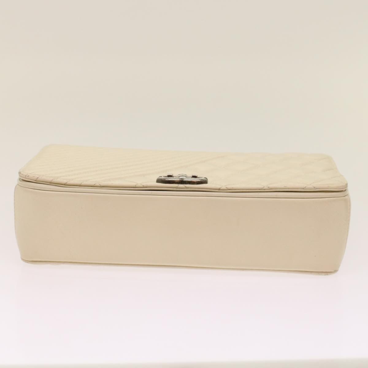 Chanel Coco Boy White Leather Shoulder Bag (Pre-Owned) Size ONE SIZE - 3 Thumbnail