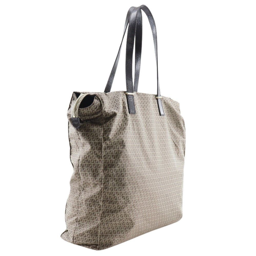 Fendi Zucchino Brown Synthetic Tote Bag (Pre-Owned) Size ONE SIZE - 2 Thumbnail