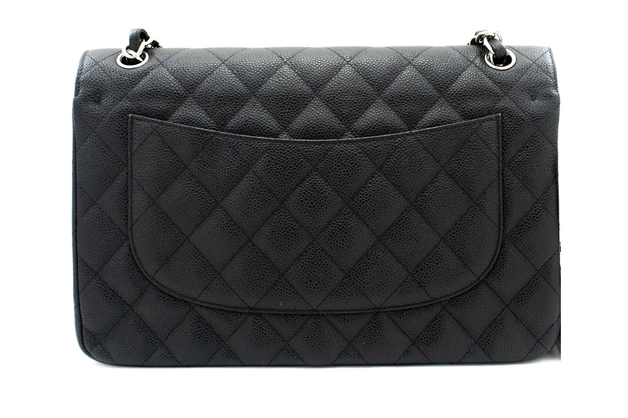 Chanel Double Flap Black Leather Shoulder Bag (Pre-Owned) Size ONE SIZE - 2 Thumbnail
