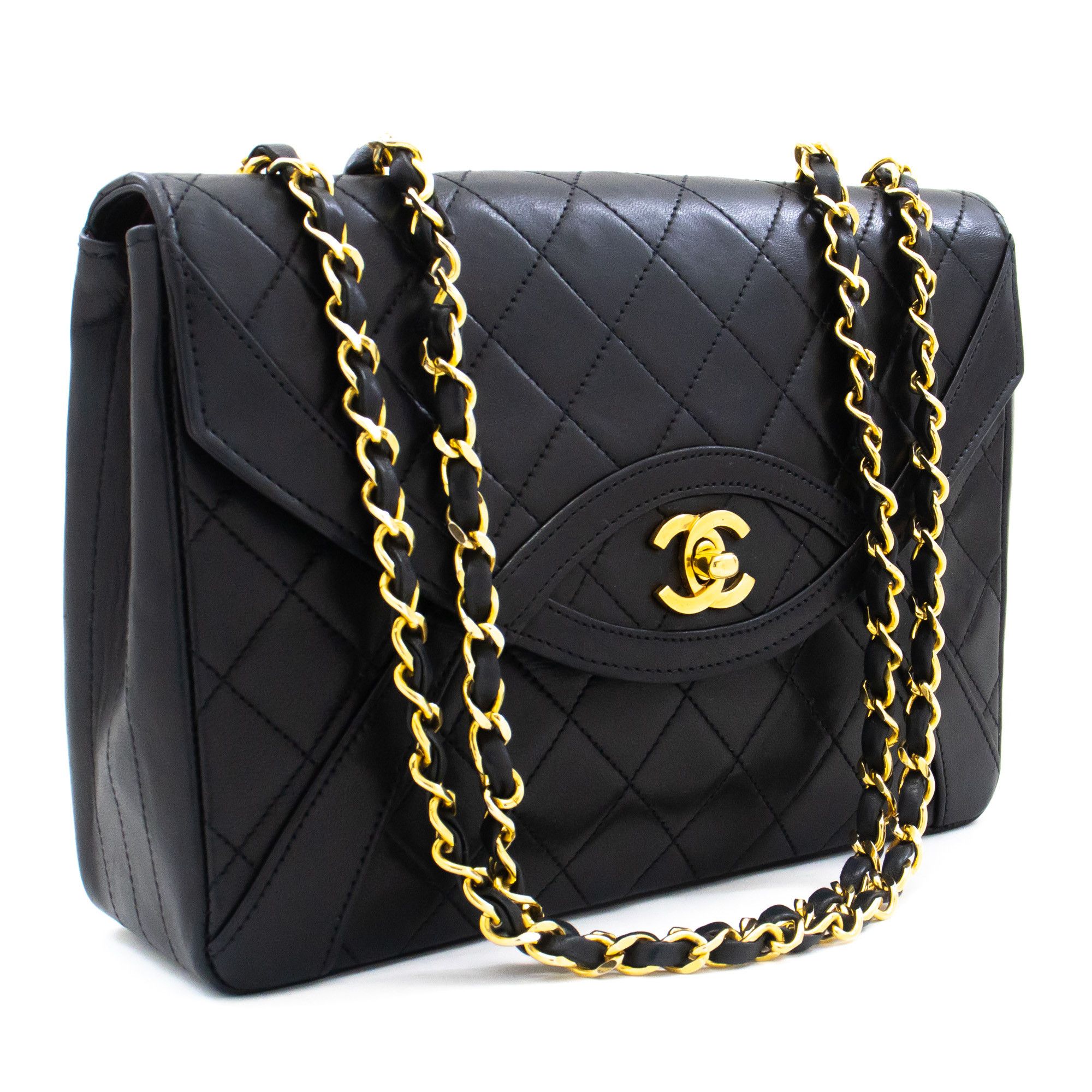 Chanel Flap Bag Black Leather Shoulder Bag (Pre-Owned) Size ONE SIZE - 12 Thumbnail