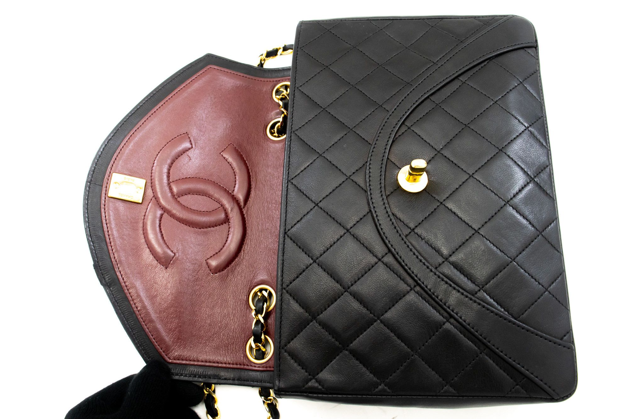 Chanel Flap Bag Black Leather Shoulder Bag (Pre-Owned) Size ONE SIZE - 10 Thumbnail