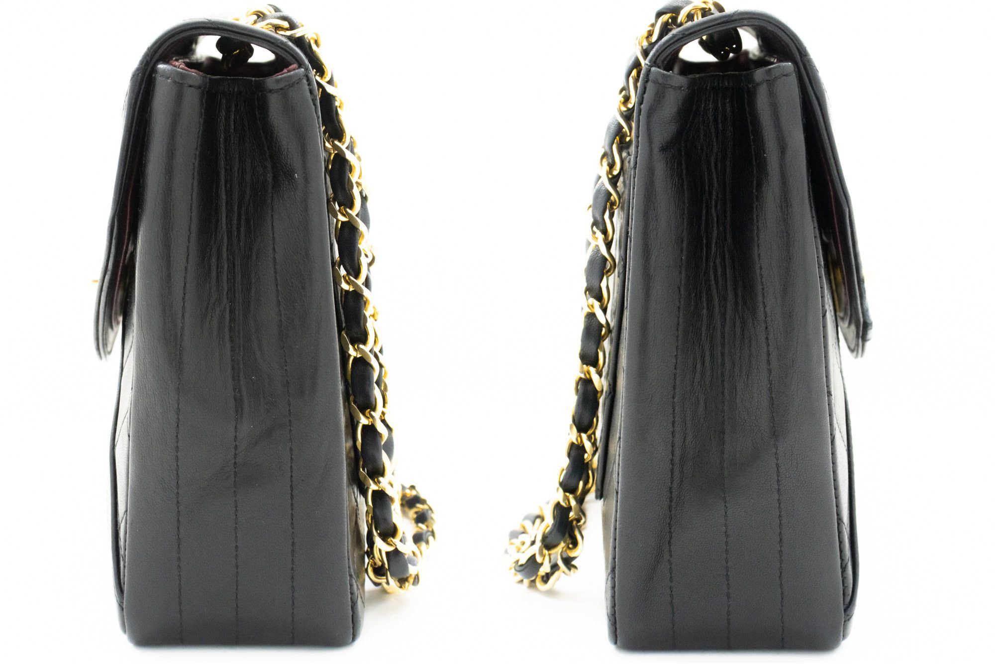 Chanel Flap Bag Black Leather Shoulder Bag (Pre-Owned) Size ONE SIZE - 4 Thumbnail