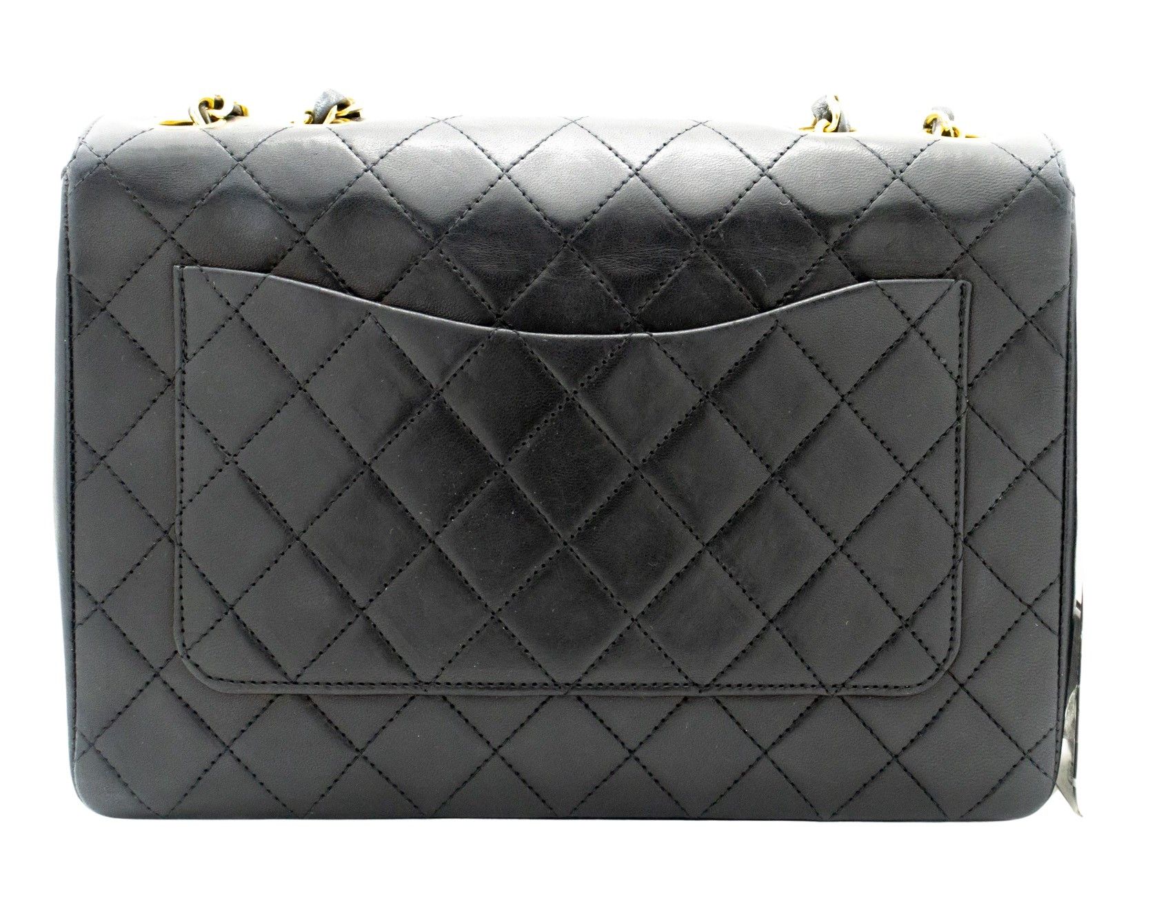 Chanel Flap Bag Black Leather Shoulder Bag (Pre-Owned) Size ONE SIZE - 2 Thumbnail