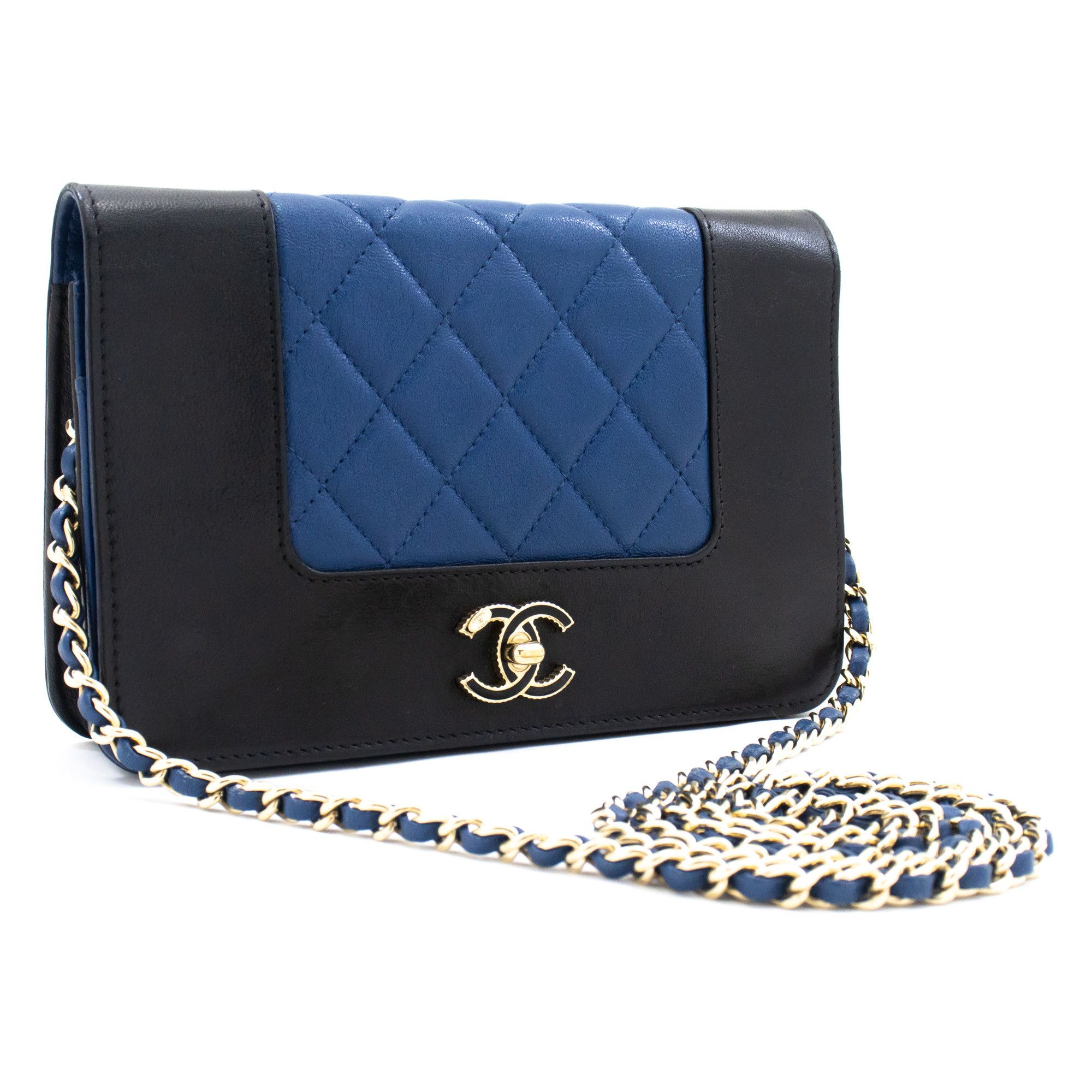 Chanel Wallet On Chain Blue Leather Wallet (Pre-Owned) Size ONE SIZE - 11 Thumbnail
