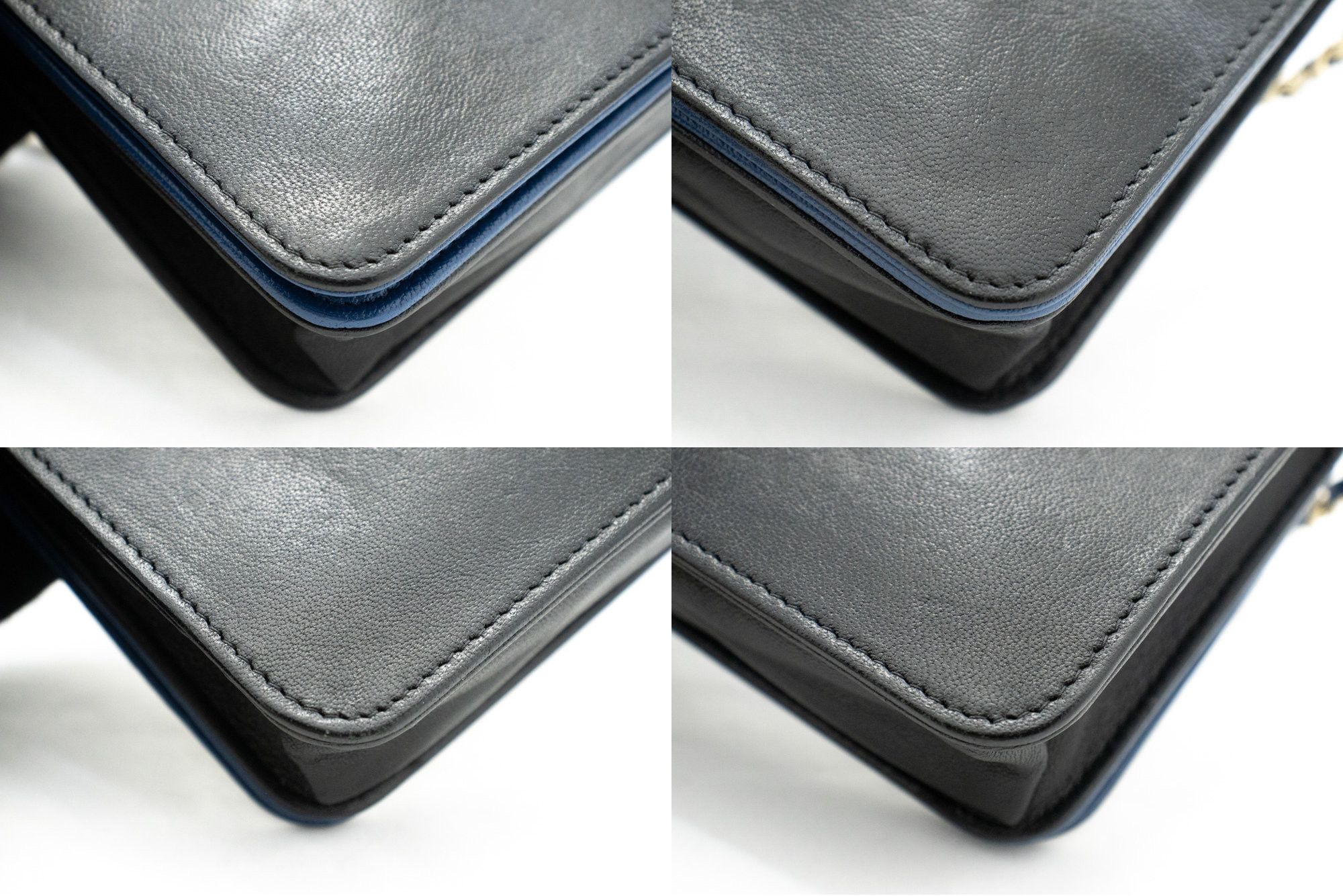 Chanel Wallet On Chain Blue Leather Wallet (Pre-Owned) Size ONE SIZE - 9 Thumbnail