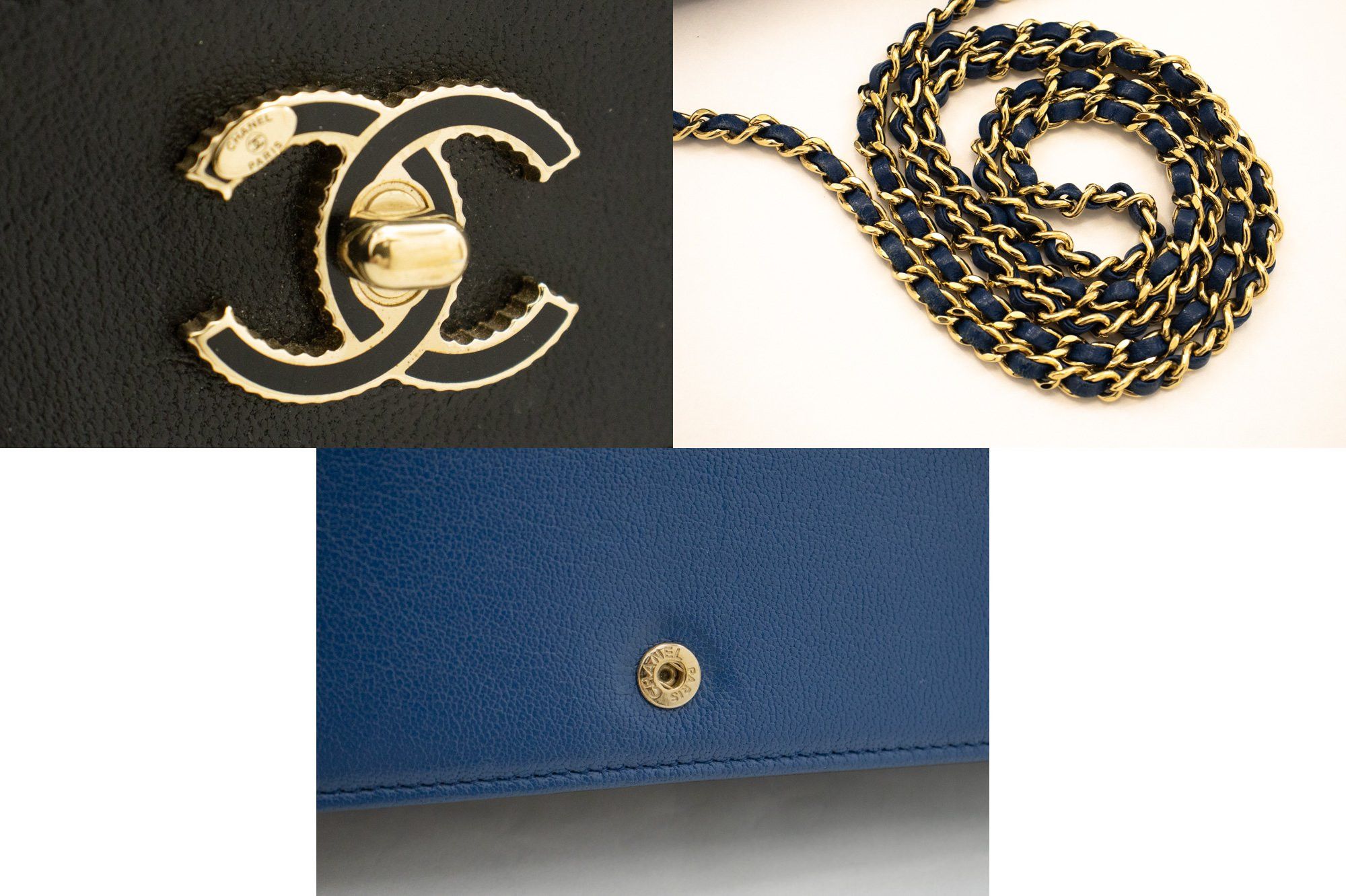 Chanel Wallet On Chain Blue Leather Wallet (Pre-Owned) Size ONE SIZE - 12 Thumbnail