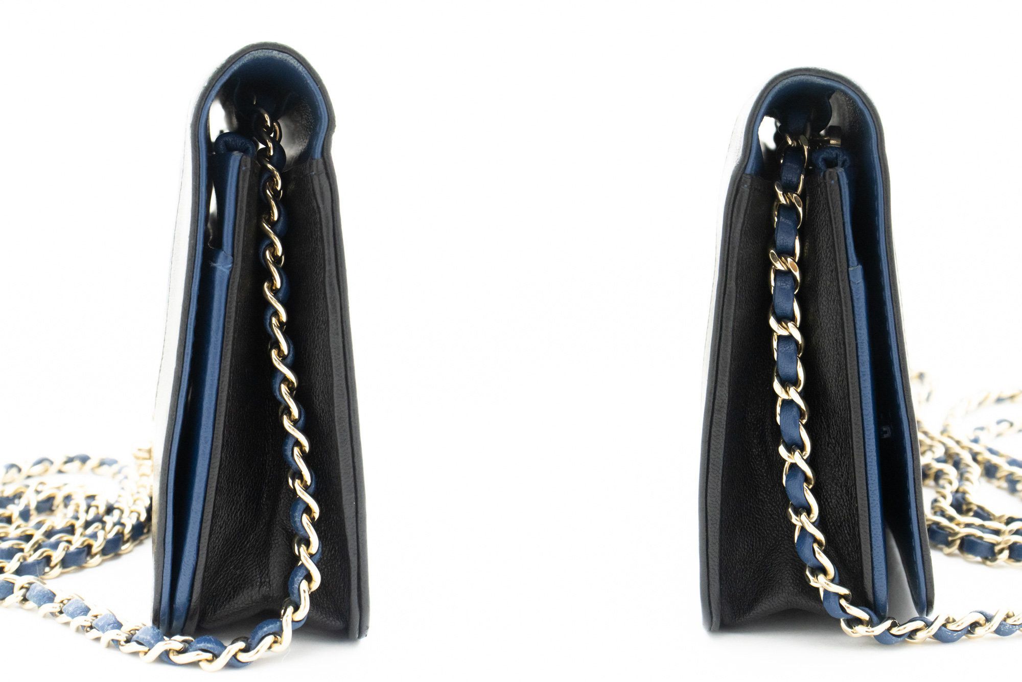 Chanel Wallet On Chain Blue Leather Wallet (Pre-Owned) Size ONE SIZE - 4 Thumbnail