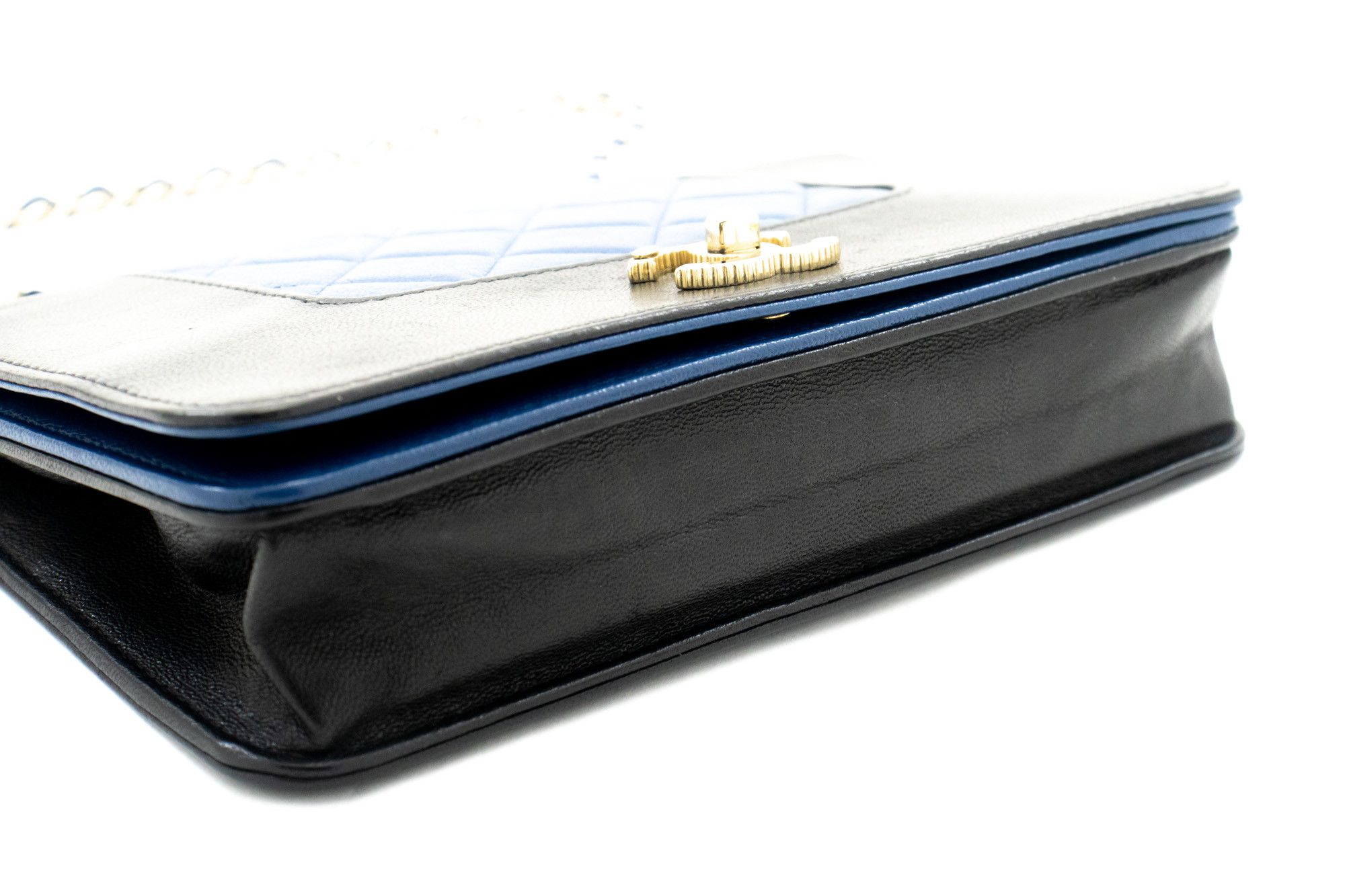 Chanel Wallet On Chain Blue Leather Wallet (Pre-Owned) Size ONE SIZE - 3 Thumbnail