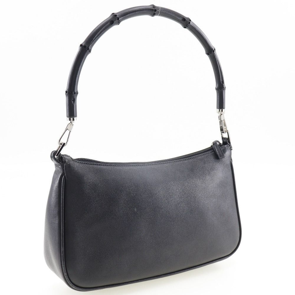 Gucci Bamboo Black Leather Shoulder Bag (Pre-Owned) Size ONE SIZE - 2 Thumbnail