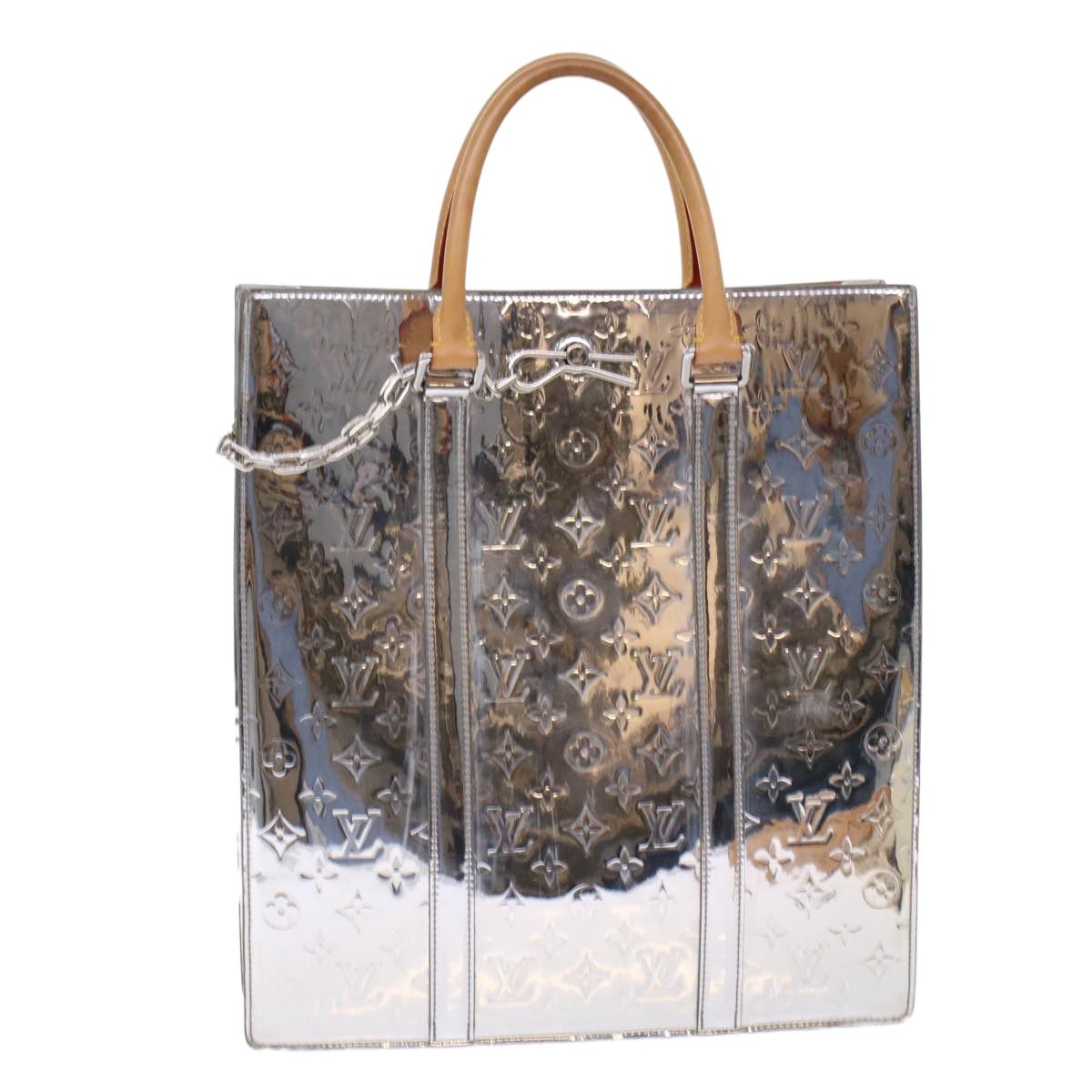 Louis Vuitton Sac Plat Silver Canvas Handbag (Pre-Owned) Size ONE SIZE - 13 Thumbnail