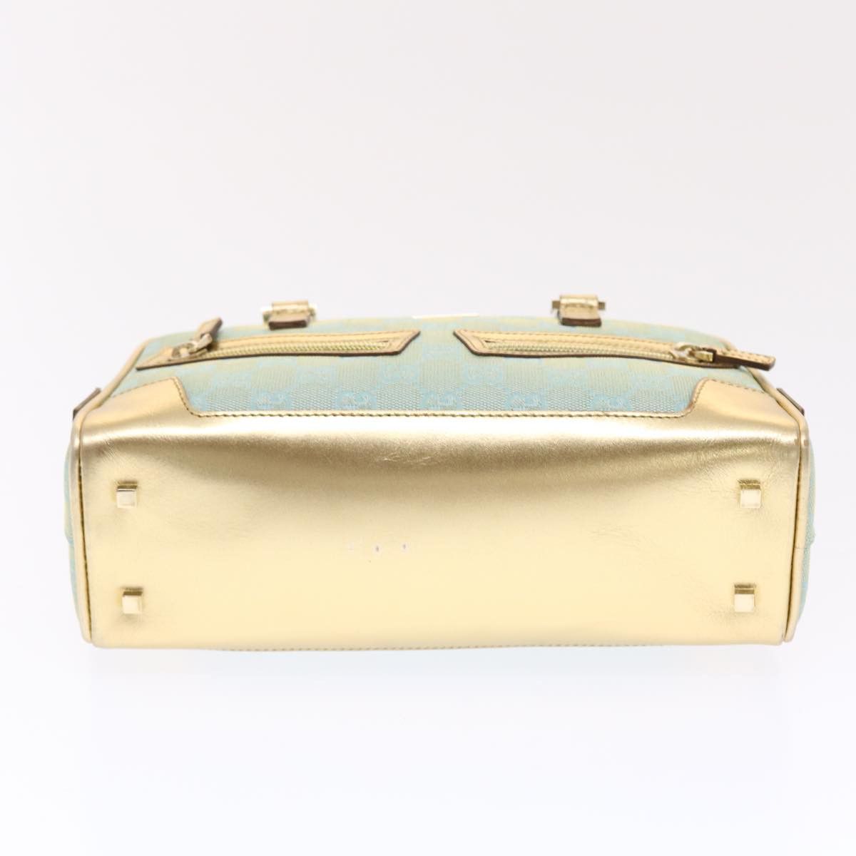 Gucci -- Blue Canvas Handbag (Pre-Owned) Size ONE SIZE - 3 Thumbnail