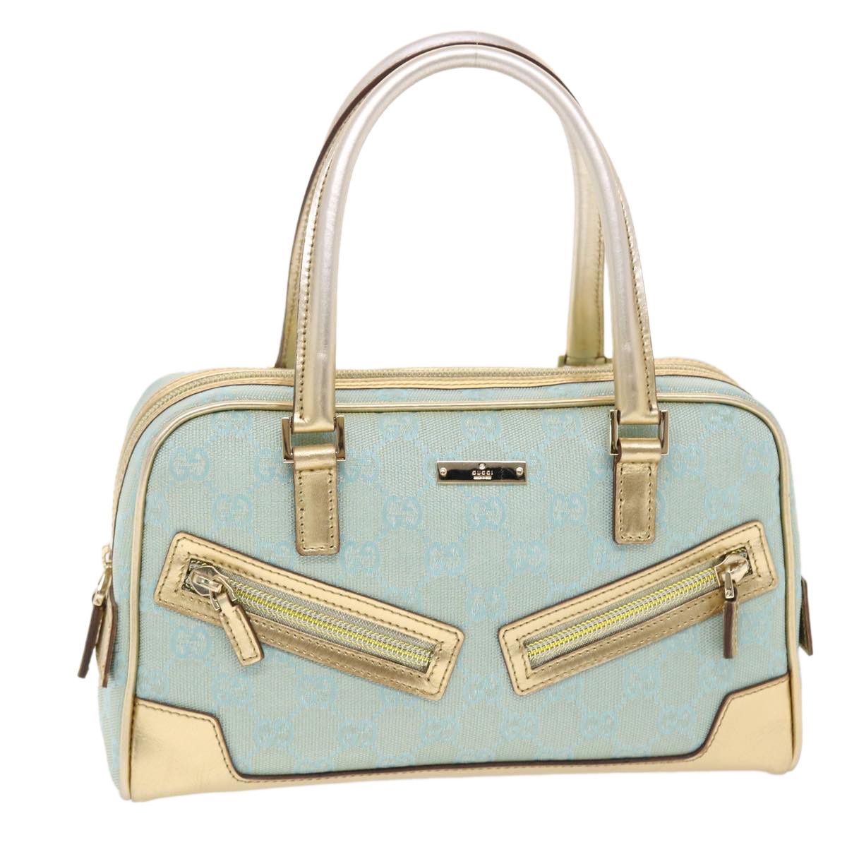Gucci -- Blue Canvas Handbag (Pre-Owned) Size ONE SIZE - 13 Thumbnail