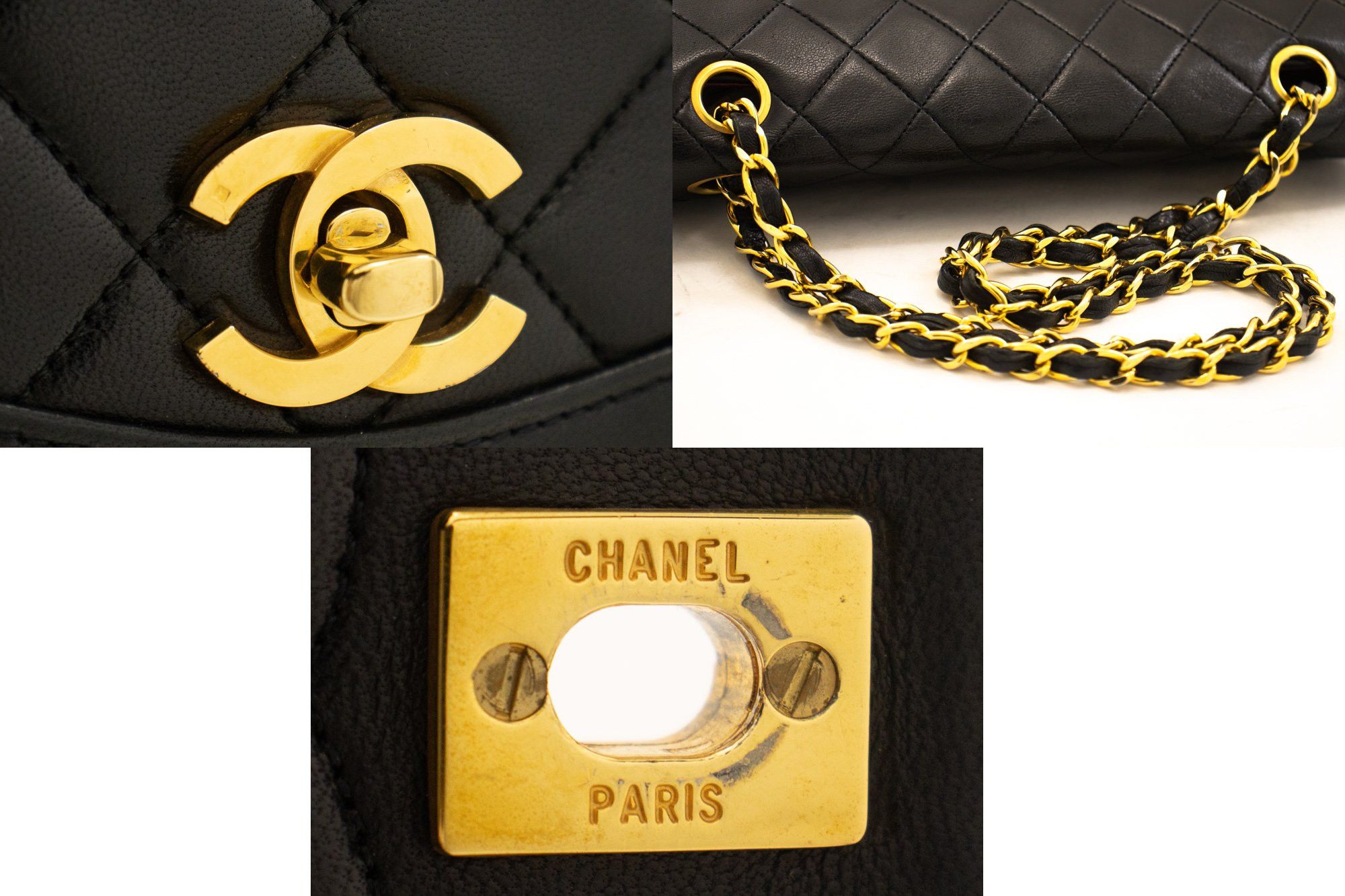 Chanel Half Moon Black Leather Shoulder Bag (Pre-Owned) Size ONE SIZE - 10 Thumbnail