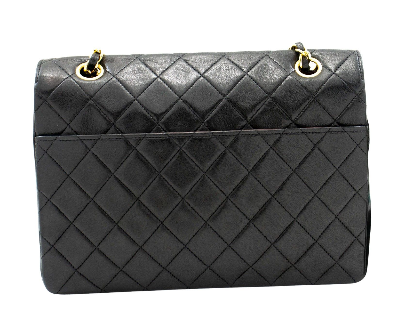 Chanel Half Moon Black Leather Shoulder Bag (Pre-Owned) Size ONE SIZE - 2 Thumbnail