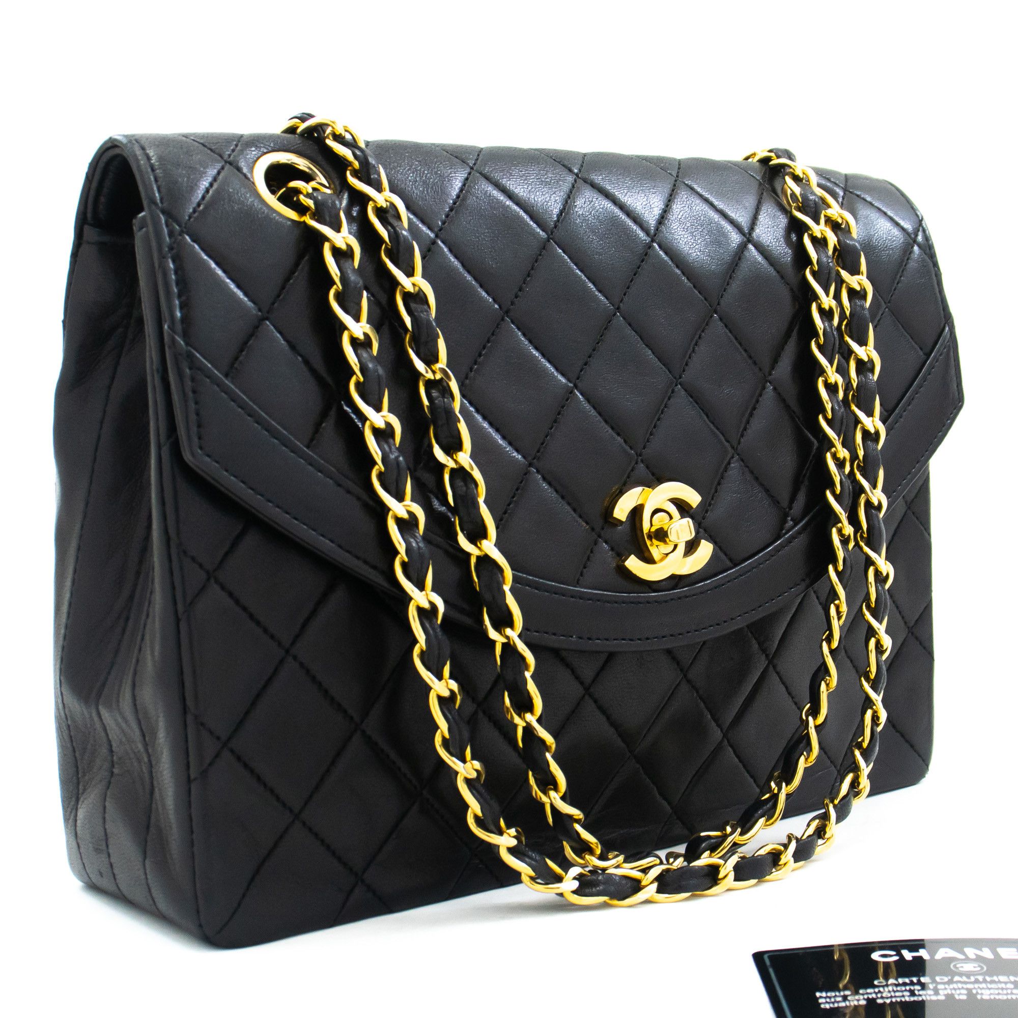 Chanel Half Moon Black Leather Shoulder Bag (Pre-Owned) Size ONE SIZE - 12 Thumbnail