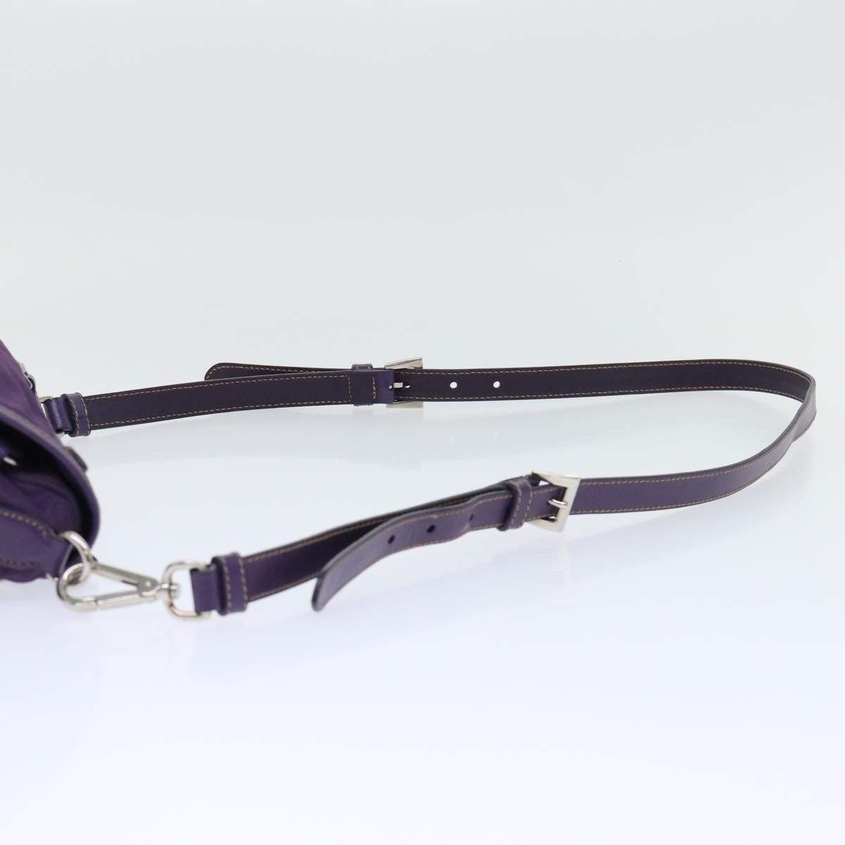 Prada Tessuto Purple Synthetic Shoulder Bag (Pre-Owned) Size ONE SIZE - 13 Thumbnail