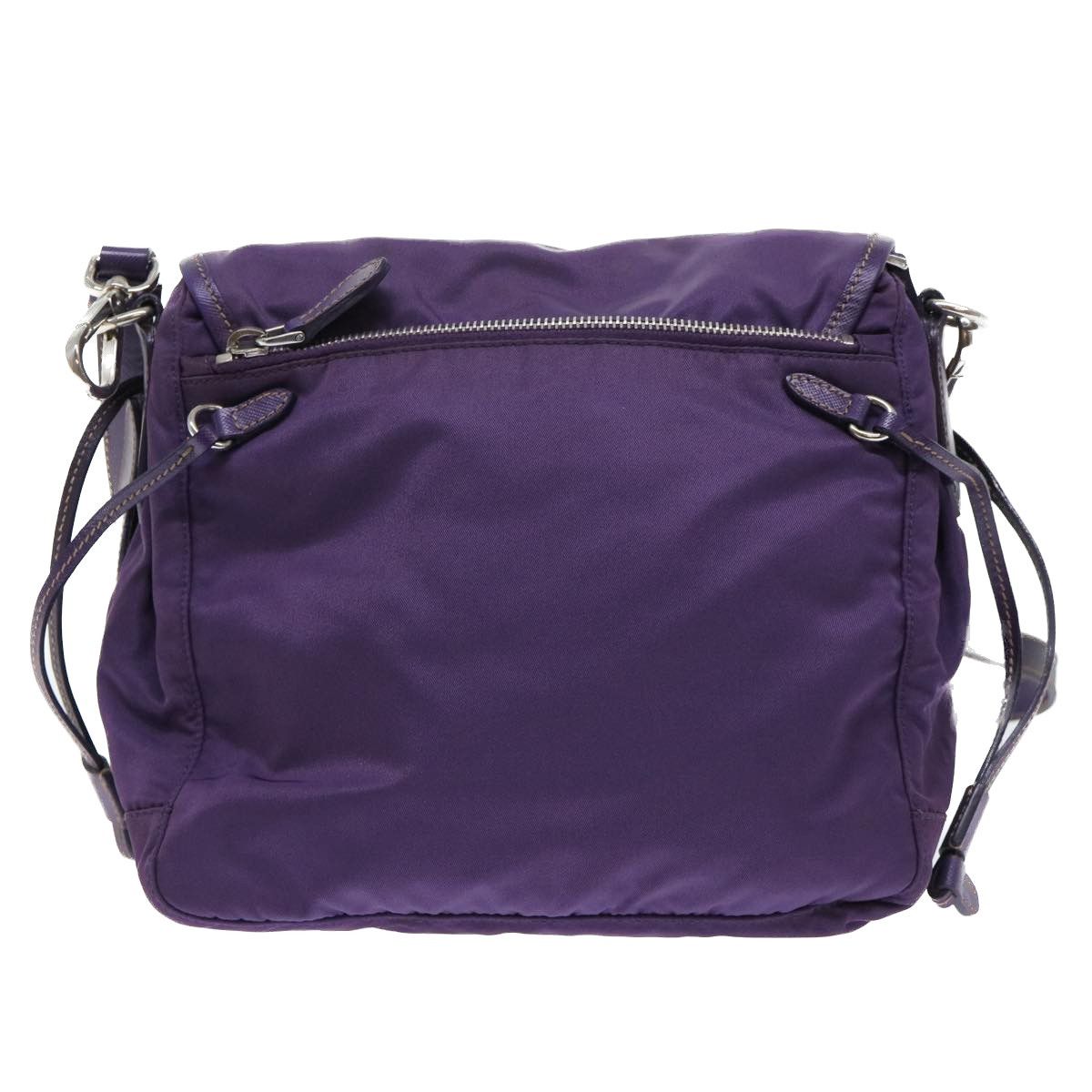 Prada Tessuto Purple Synthetic Shoulder Bag (Pre-Owned) Size ONE SIZE - 2 Thumbnail