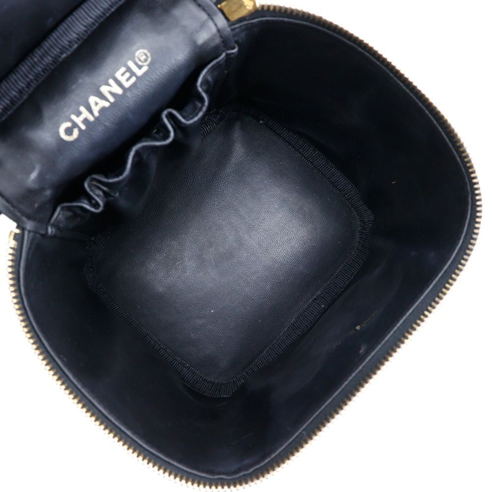 Chanel Vanity Black Leather Handbag (Pre-Owned) Size ONE SIZE - 7 Thumbnail