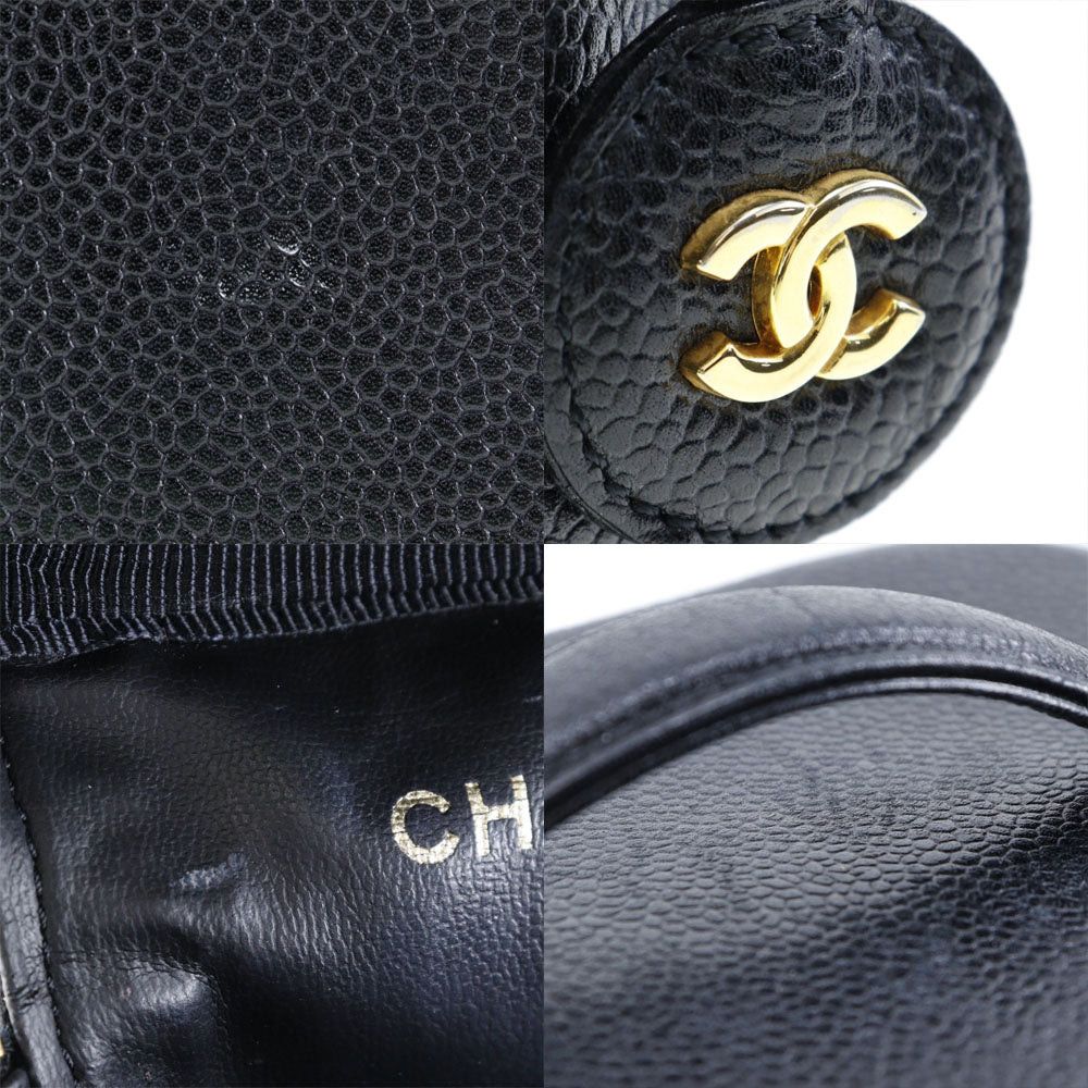 Chanel Vanity Black Leather Handbag (Pre-Owned) Size ONE SIZE - 8 Thumbnail