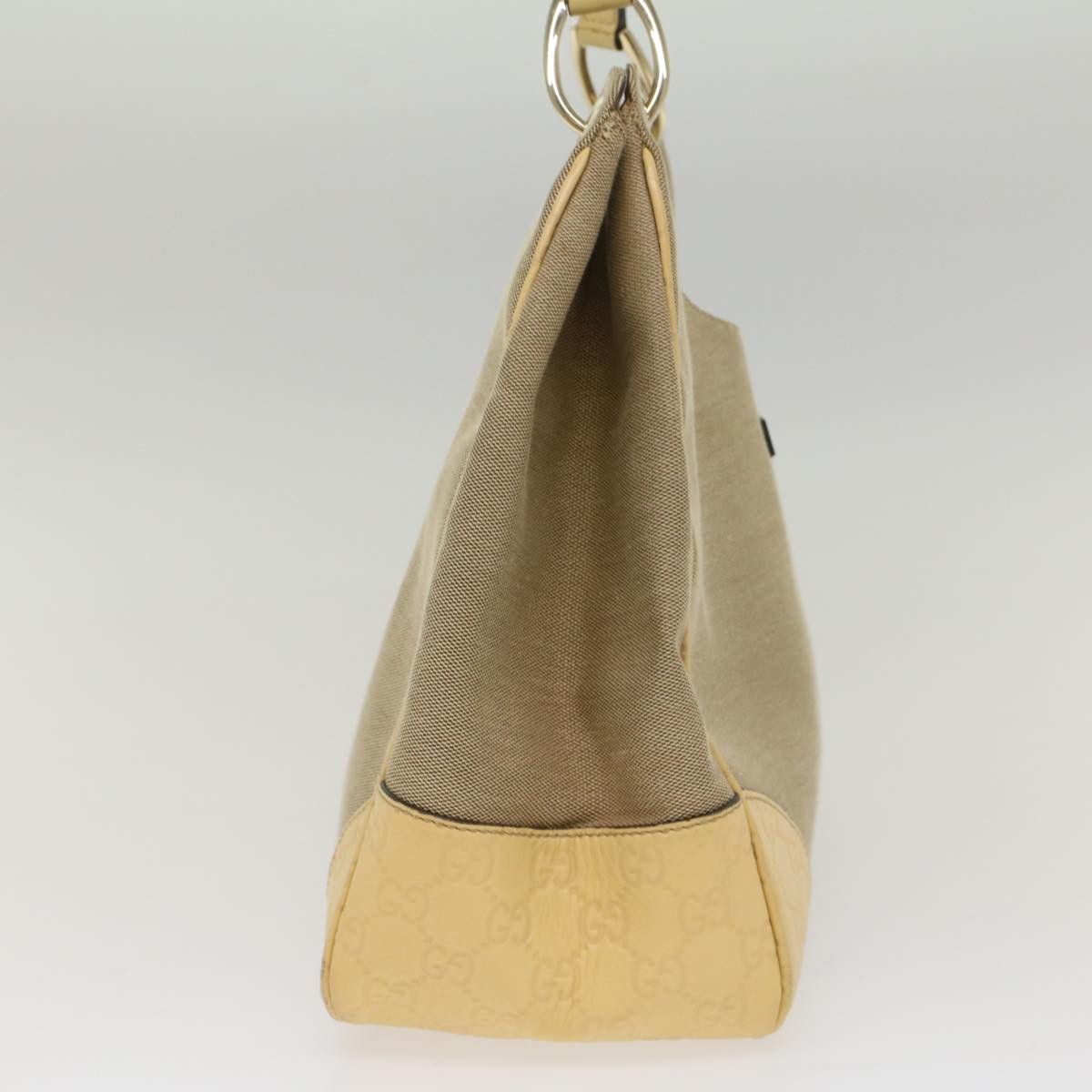Gucci Hobo Grey Canvas Shoulder Bag (Pre-Owned) Size ONE SIZE - 4 Thumbnail