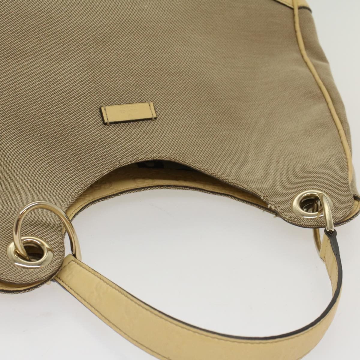 Gucci Hobo Grey Canvas Shoulder Bag (Pre-Owned) Size ONE SIZE - 12 Thumbnail