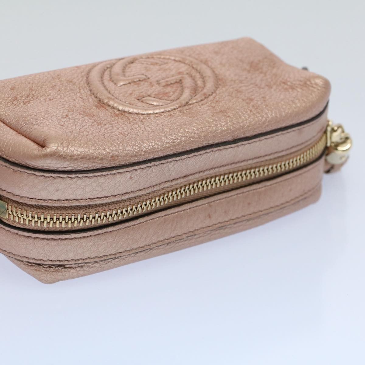 Gucci Soho Pink Leather Clutch Bag (Pre-Owned) Size ONE SIZE - 4 Thumbnail
