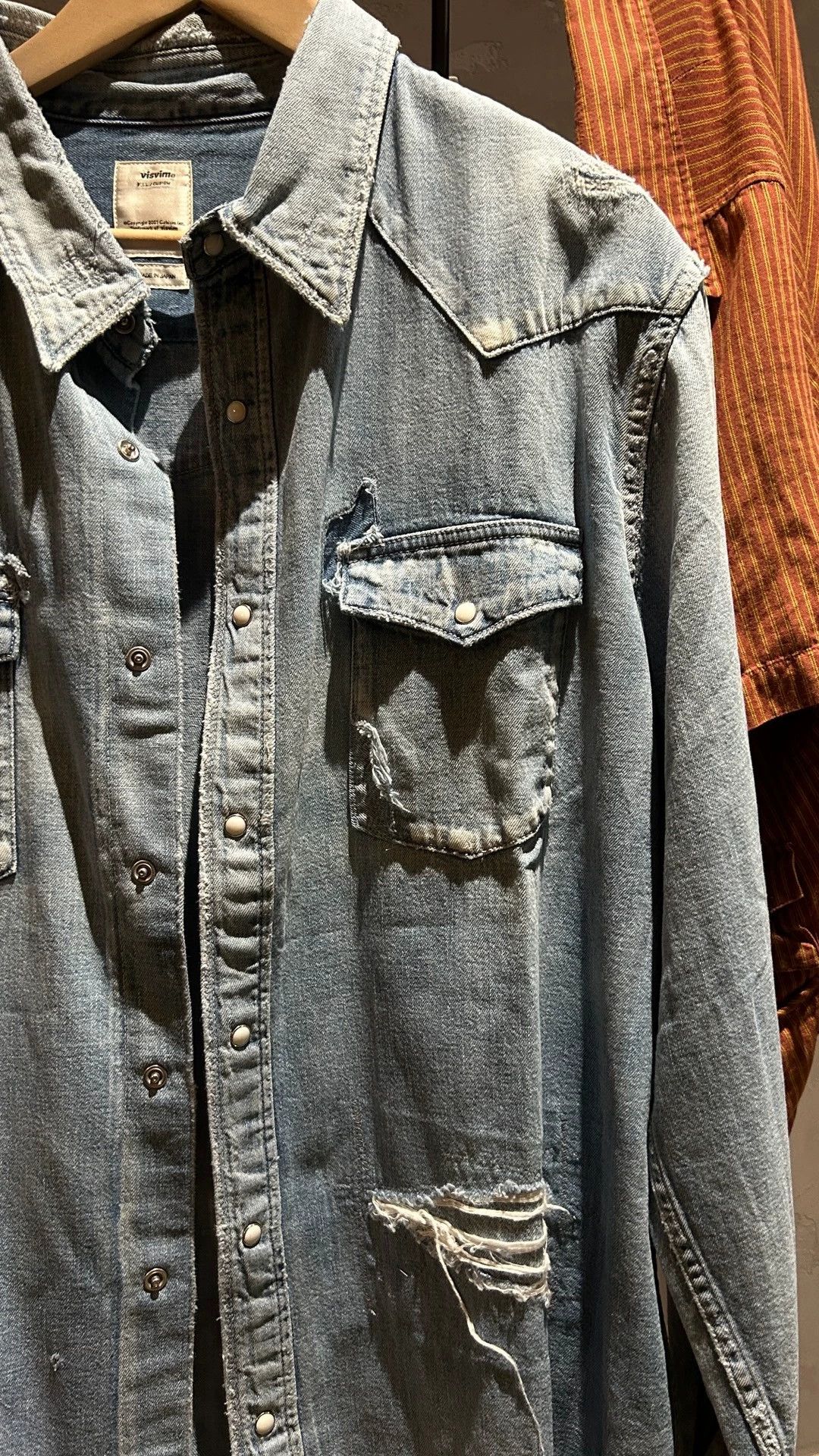 Visvim VISVIM 20SS Destruction denim shirt Size US XL / EU 56 / 4 - 3 Thumbnail