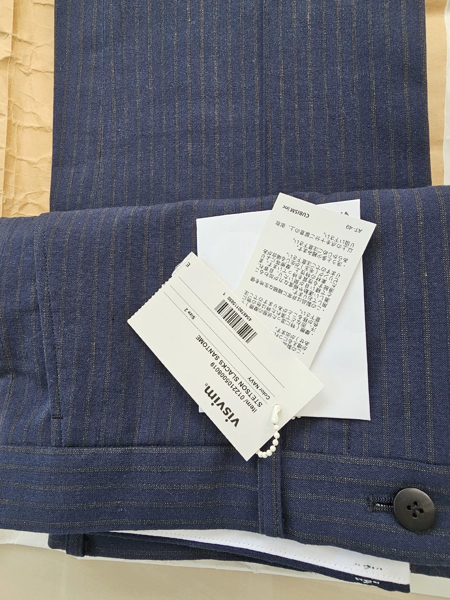 VISVIM STETSON SLACKS SANTOME pants