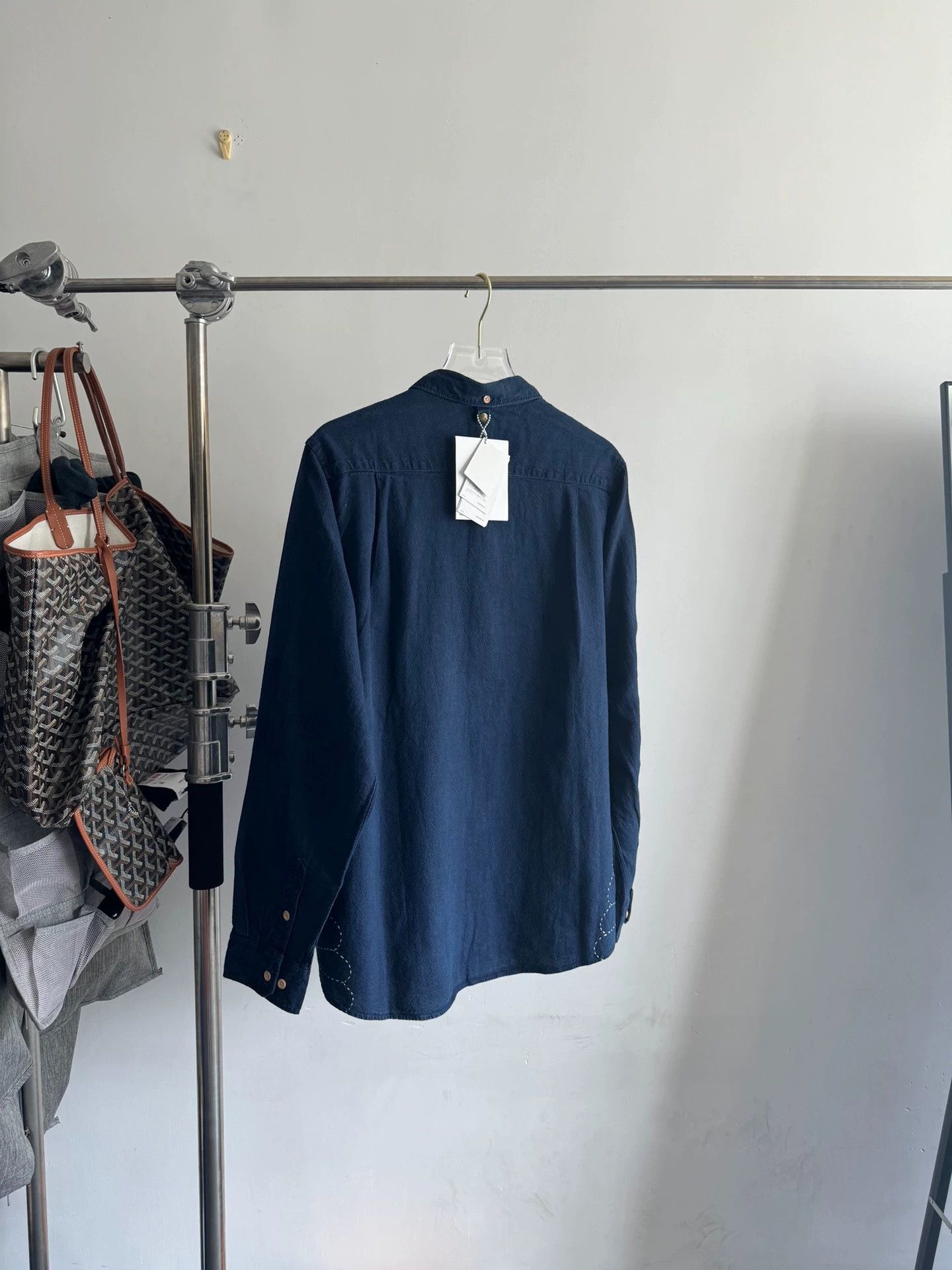 Visvim Visvim blue-dyed hand-embroidered shirt Size US L / EU 52-54 / 3 - 2 Thumbnail