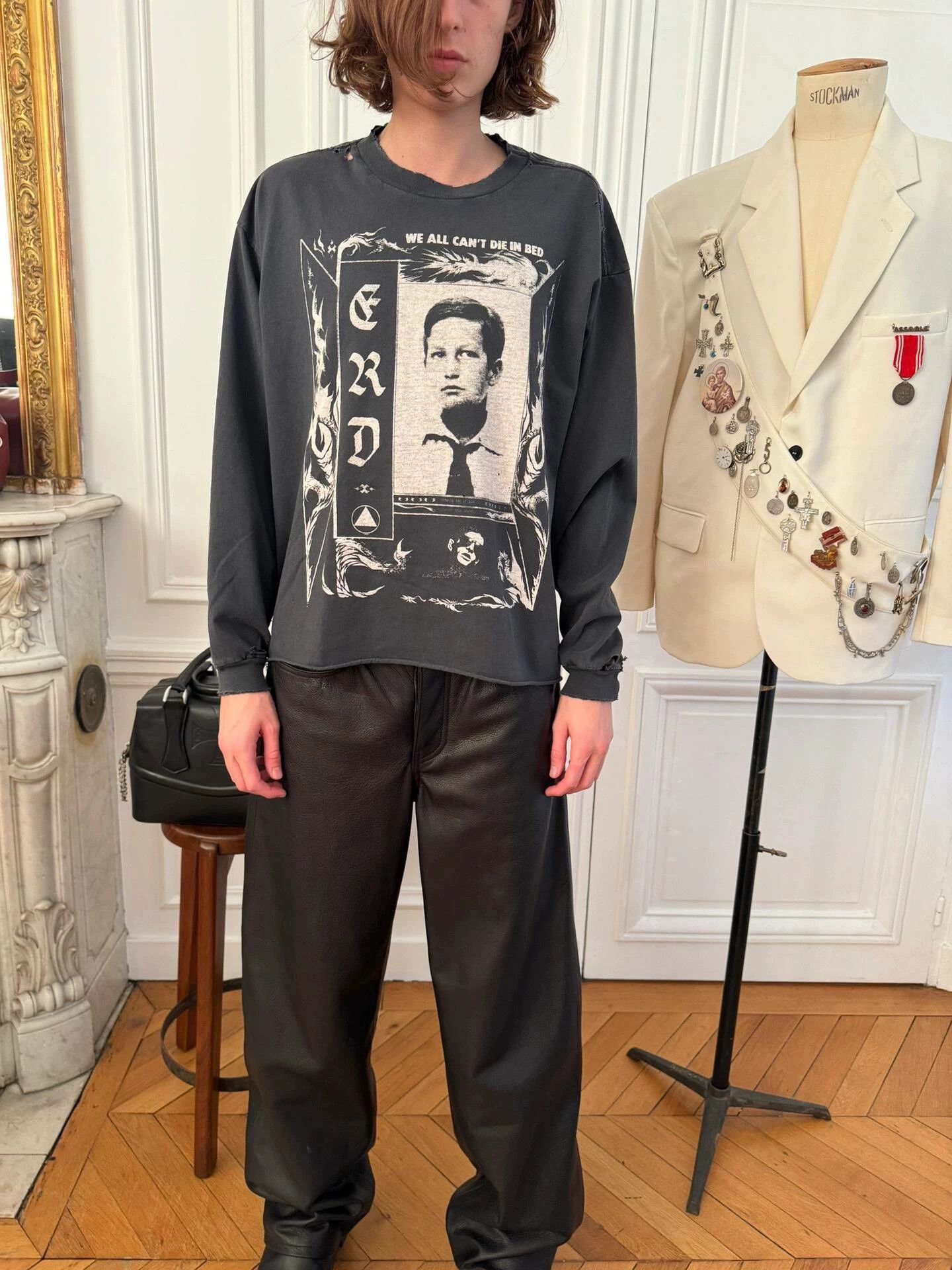 Enfants Riches Deprimes Enfants Riches Deprimes Portrait printed long sleeve tee Size US M / EU 48-50 / 2 - 6 Thumbnail