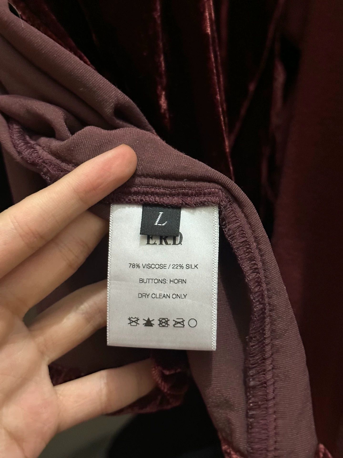 Enfants Riches Deprimes Enfants Riches Deprimes Red velvet shirt Size US L / EU 52-54 / 3 - 6 Thumbnail