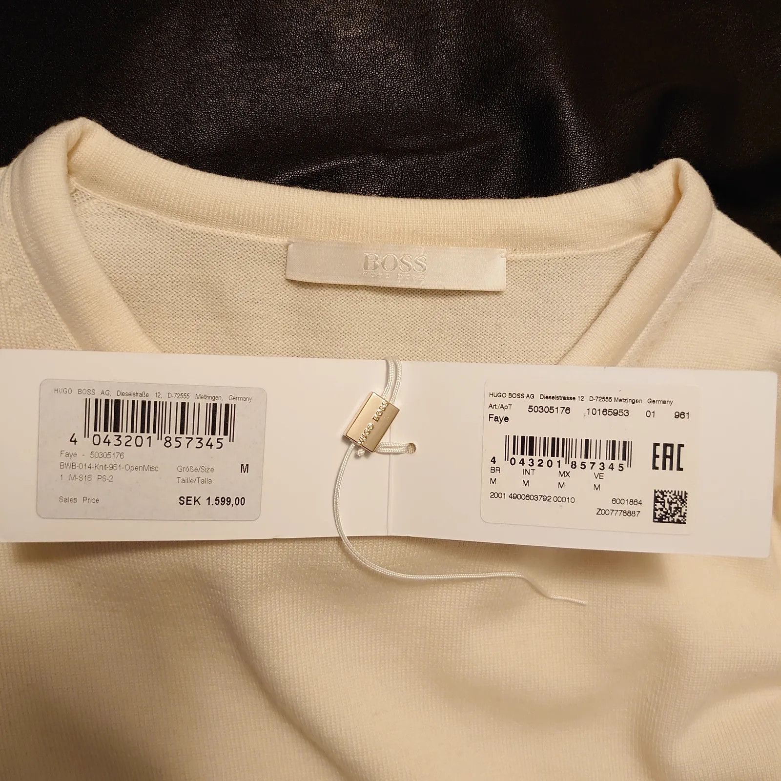 Hugo Boss Hugo Boss Faye Colorblock Virgin Wool Sweater Sweater Size M / US 6-8 / IT 42-44 - 3 Thumbnail