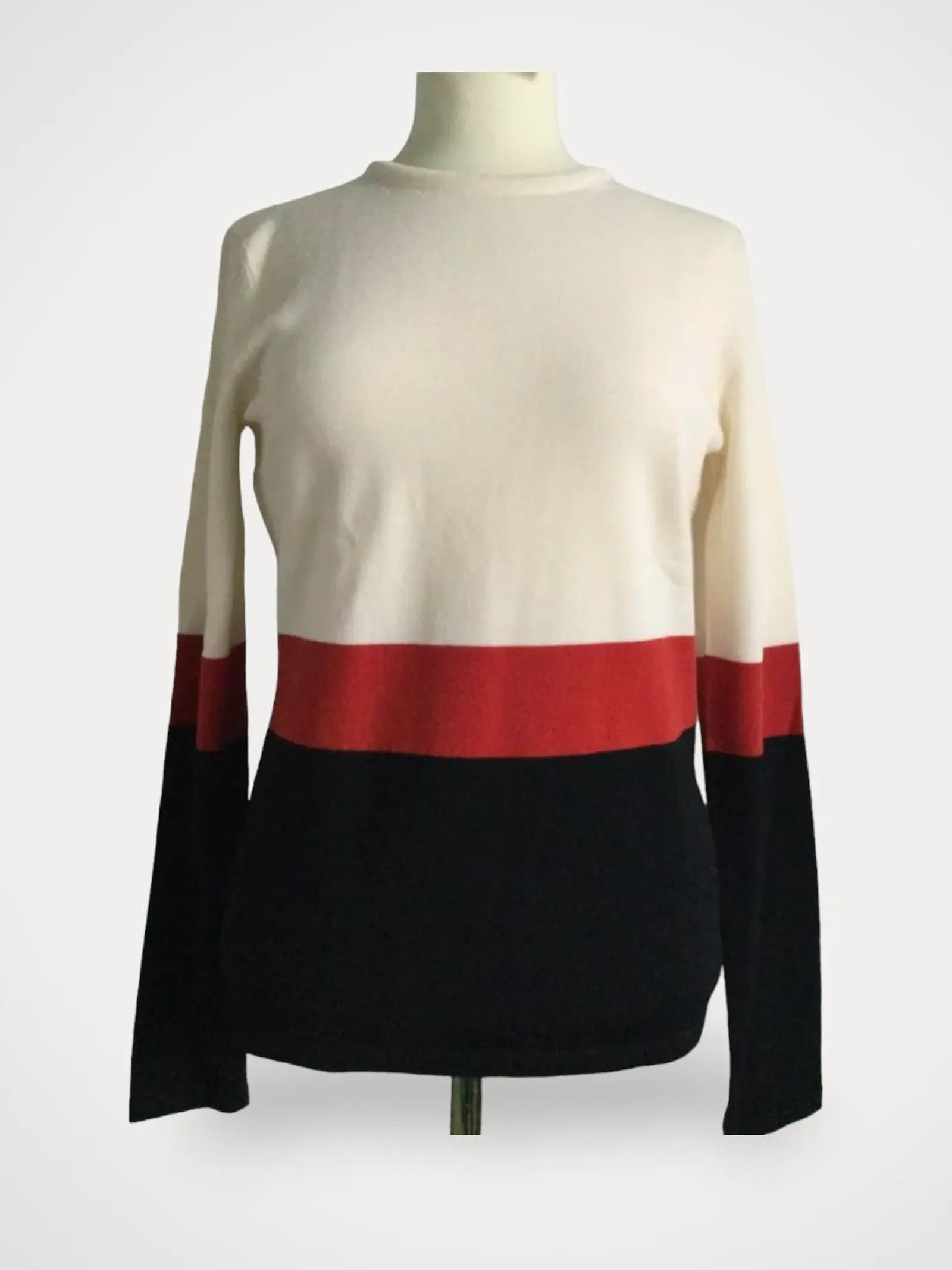 Hugo Boss Hugo Boss Faye Colorblock Virgin Wool Sweater Sweater Size M / US 6-8 / IT 42-44 - 2 Thumbnail