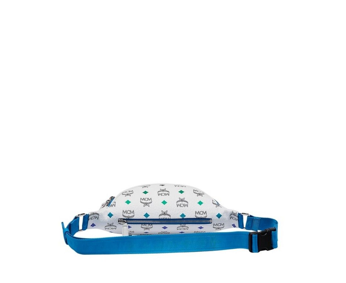 MCM Men's White Spectrum Stark Skyoptic Visetos Belt Bag Size ONE SIZE - 4 Thumbnail