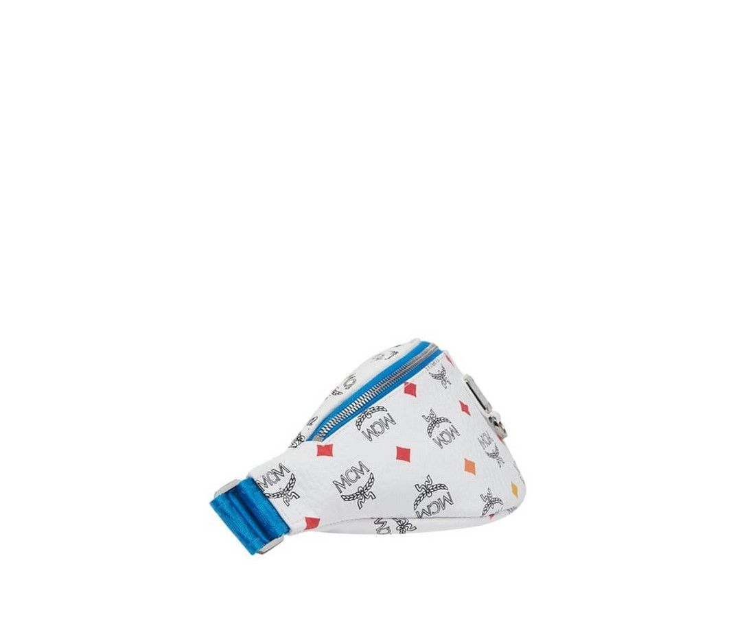 MCM Men's White Spectrum Stark Skyoptic Visetos Belt Bag Size ONE SIZE - 3 Thumbnail