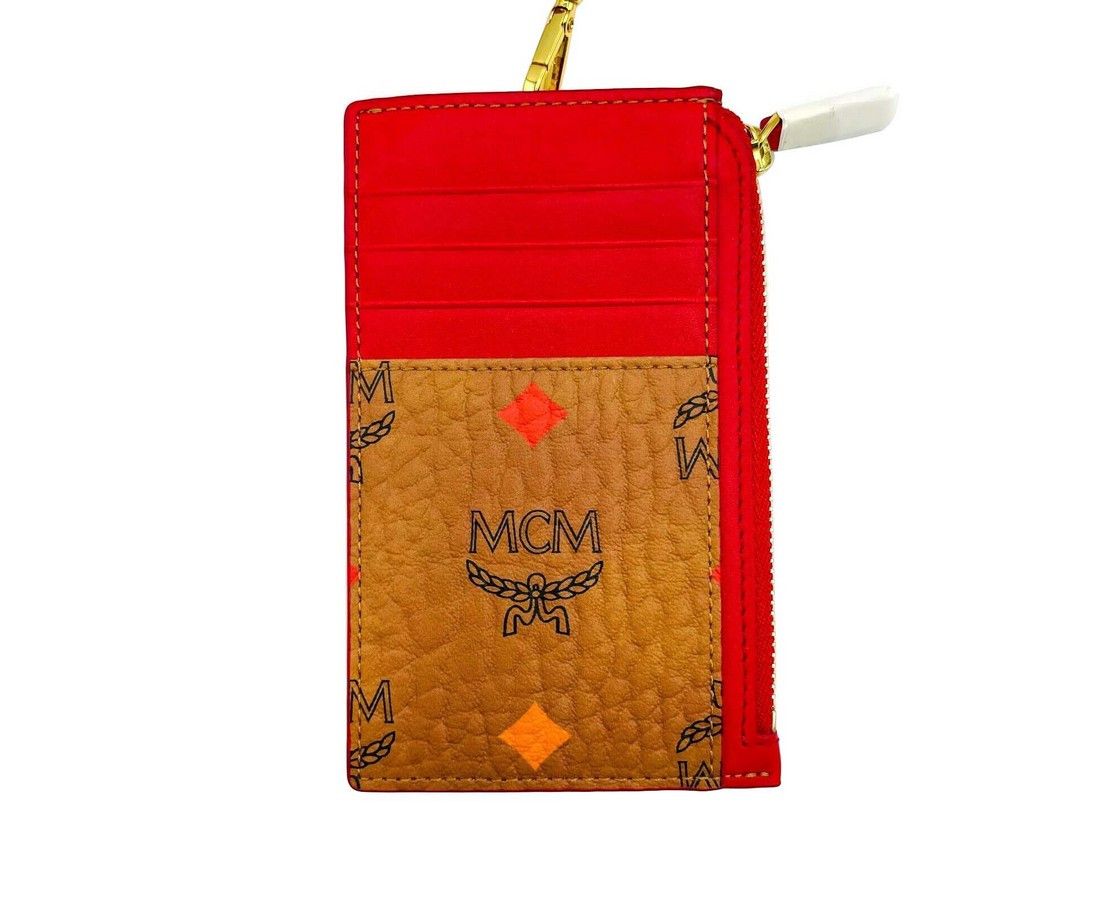 MCM Women's Brown Spectrum Rainbow Logo Visetos Lanyard Card Size ONE SIZE - 2 Thumbnail