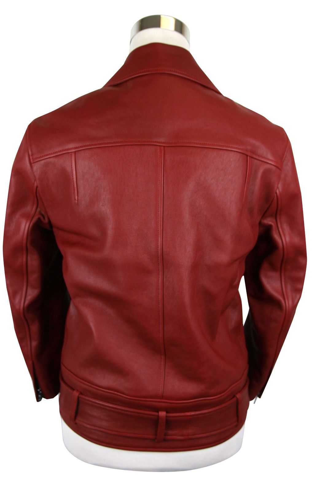 Gucci Women's Quilted Lining Red Biker Leather Jacket (G 38) Size XS / US 0-2 / IT 36-38 - 4 Thumbnail