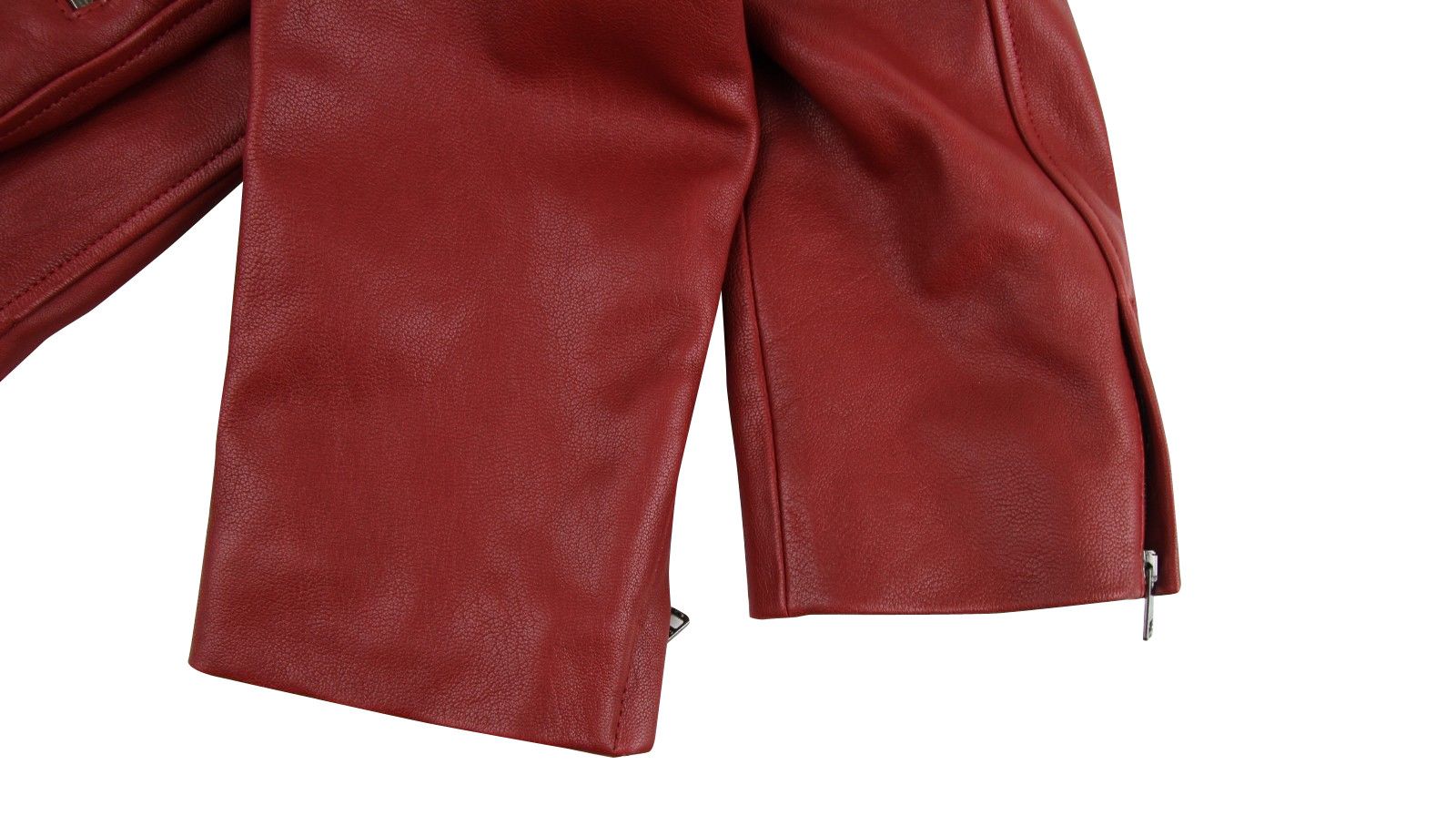 Gucci Women's Quilted Lining Red Biker Leather Jacket (G 38) Size XS / US 0-2 / IT 36-38 - 10 Thumbnail