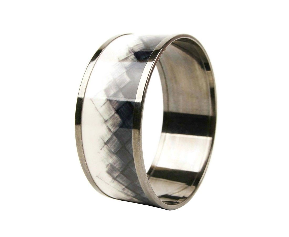 Bottega Veneta White / Black Enamel Metal Woven Silver Bracelet (Small) Size ONE SIZE - 5 Thumbnail