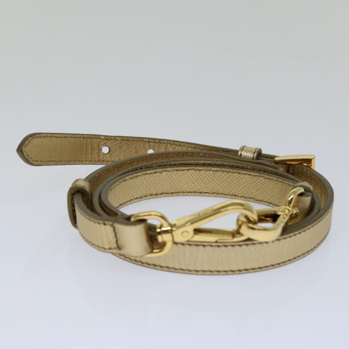 Prada Saffiano Gold Leather Handbag (Pre-Owned) Size ONE SIZE - 12 Thumbnail