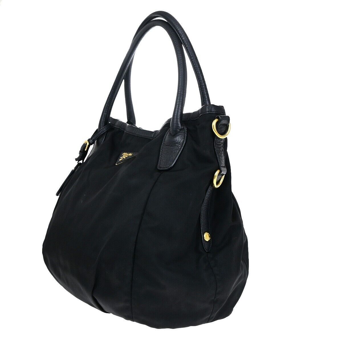Prada Tessuto Black Synthetic Shoulder Bag (Pre-Owned) Size ONE SIZE - 10 Thumbnail