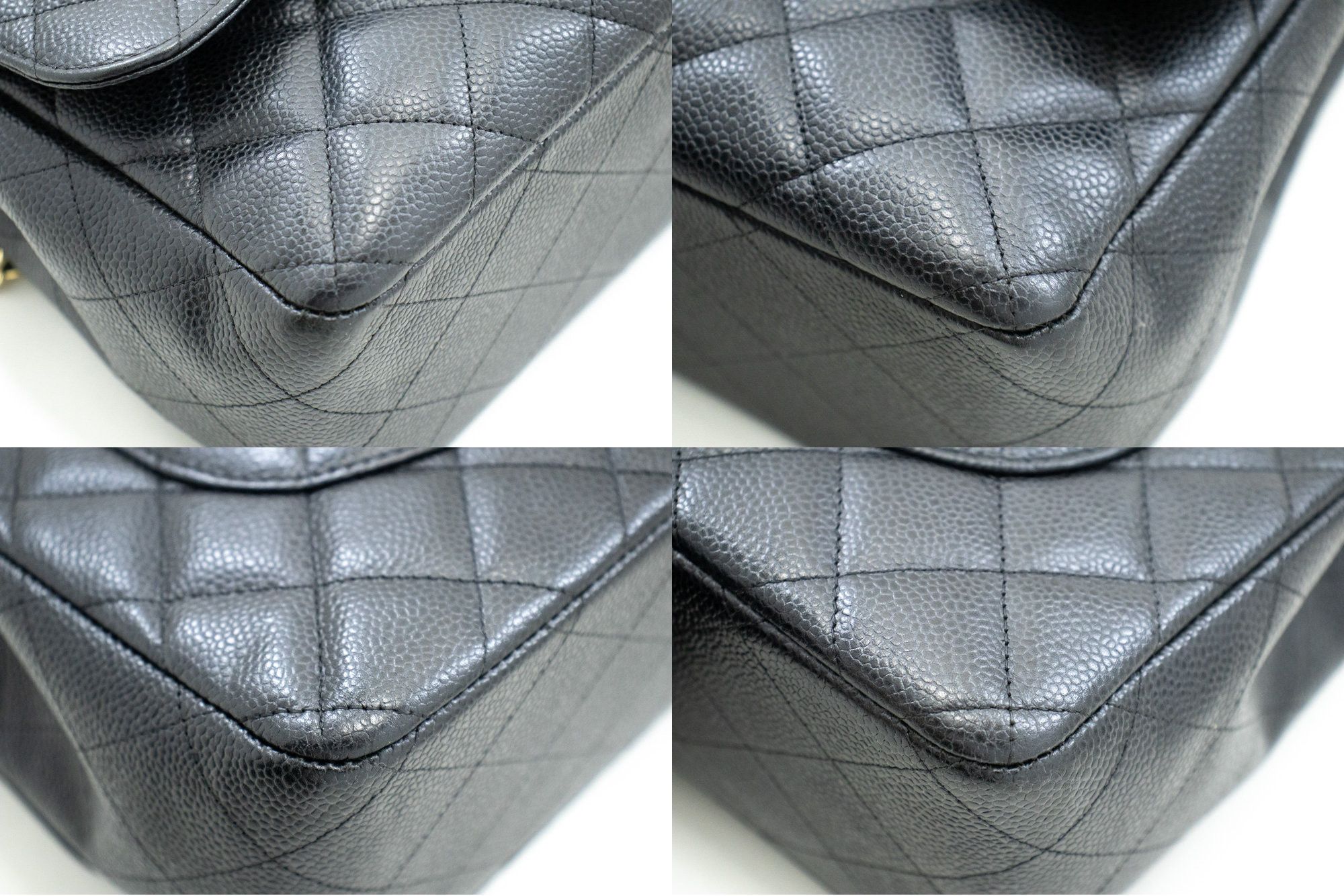 Chanel Double Flap Black Leather Shoulder Bag (Pre-Owned) Size ONE SIZE - 9 Thumbnail